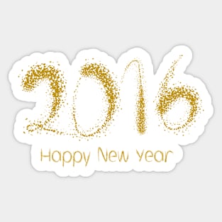 Happy New Year 2016 or Sticker